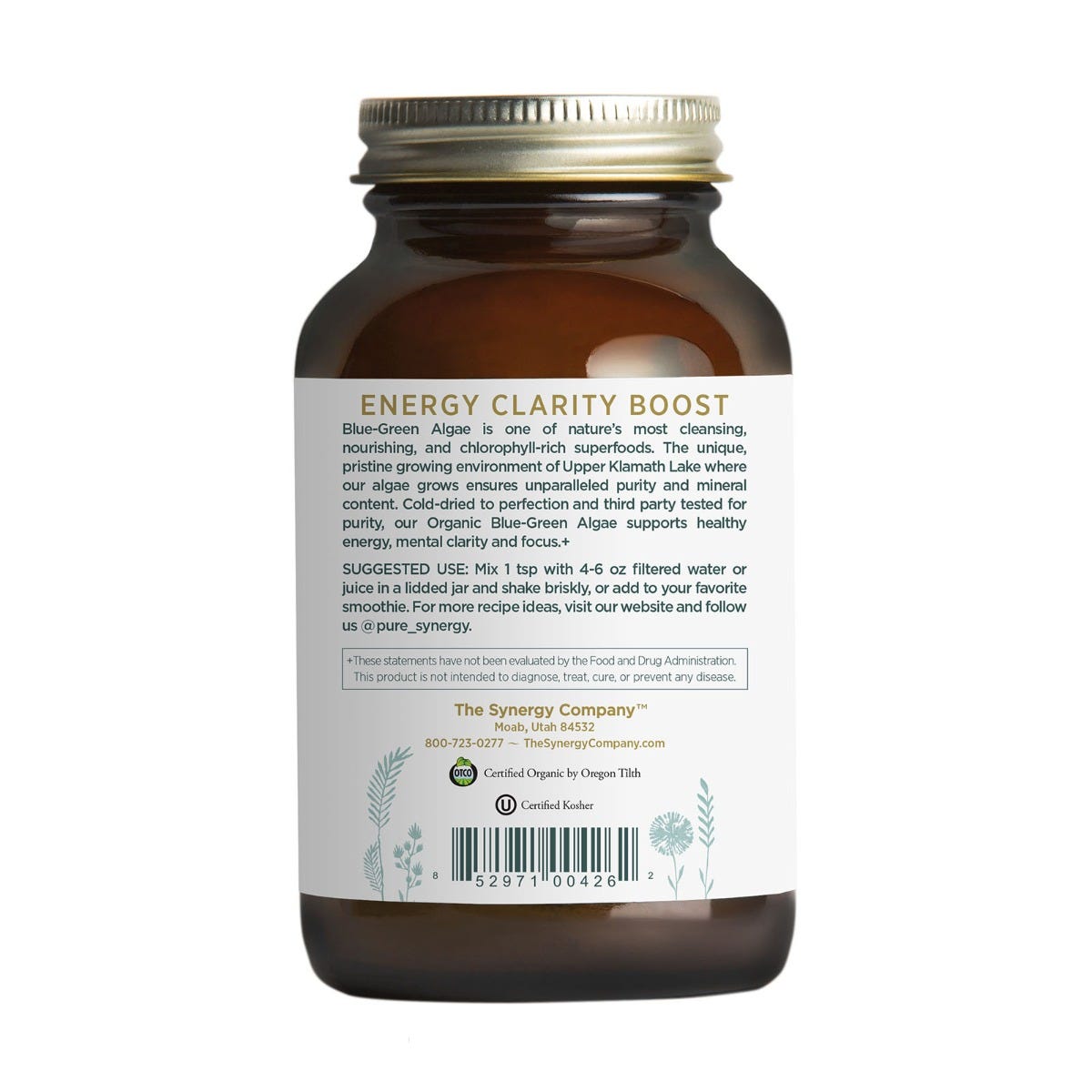 The Synergy Company Organic Blue-Green Algae Powder