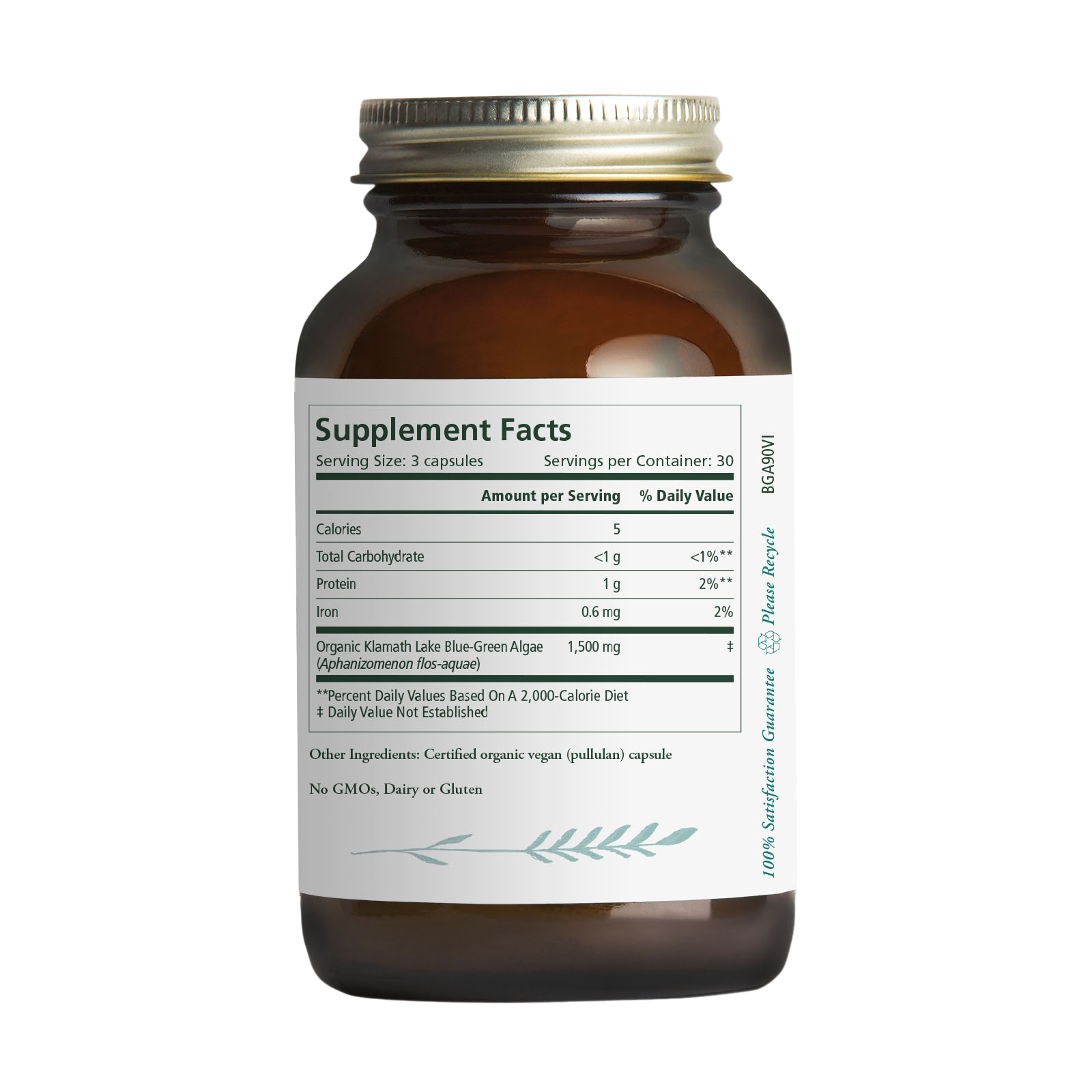 The Synergy Company Organic Blue-Green Algae Capsules