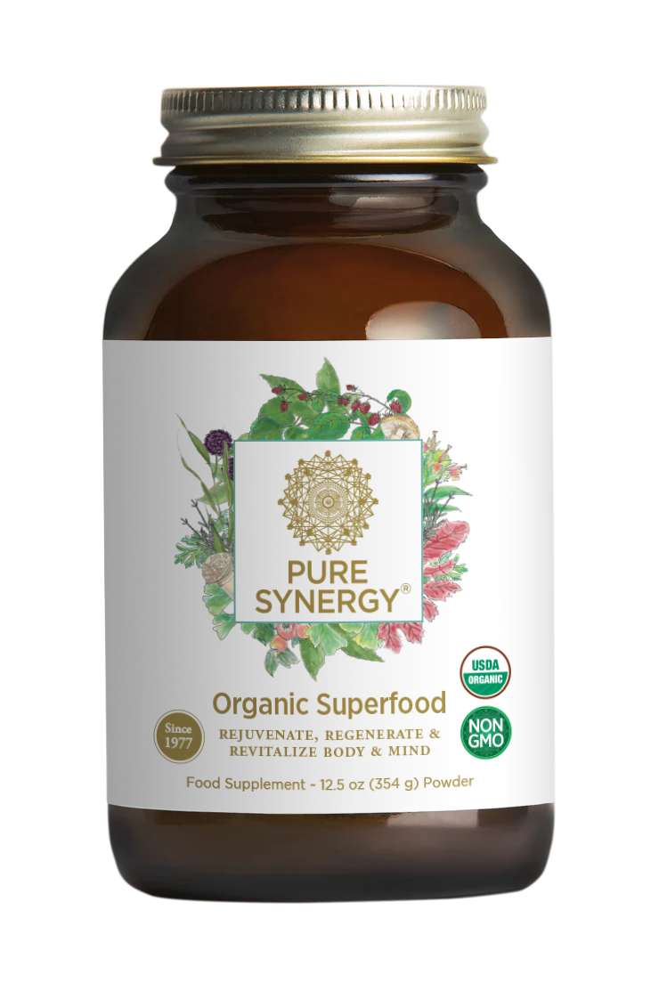 Pure Synergy Superfood Powder & Capsules, 354g powder — front of pack