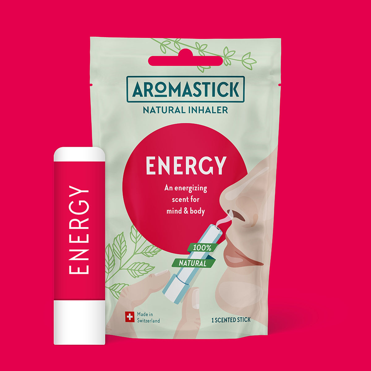 Aromastick Natural Inhaler Energy